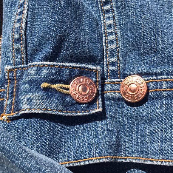 👋Levi’s Denim Cropped Jacket Small - Picture 5 of 8